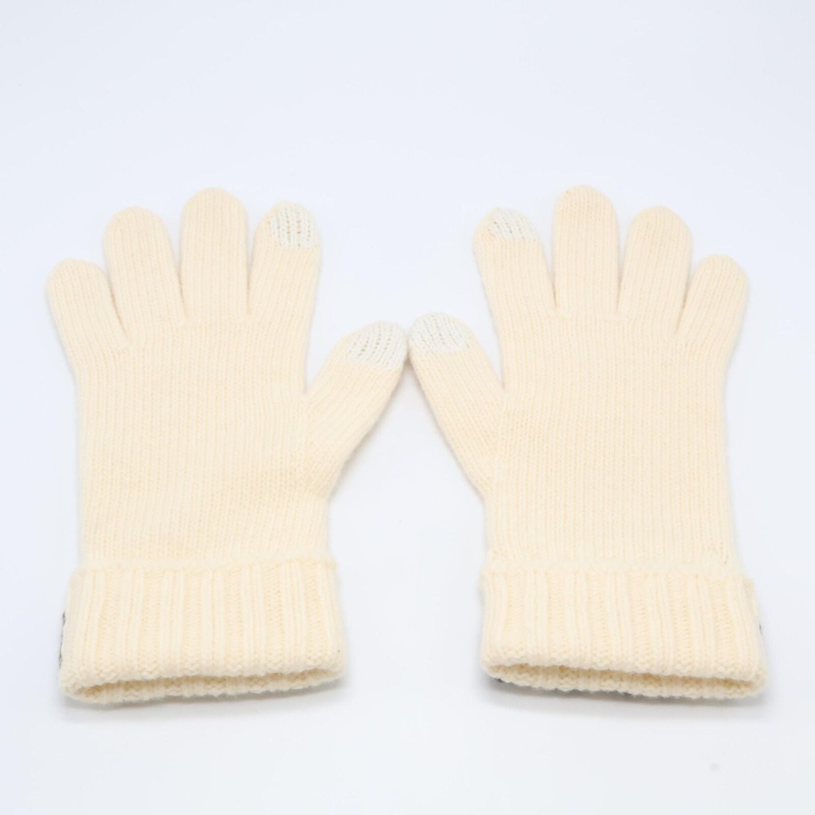 Fendi Logo Wool S Gloves — view 6