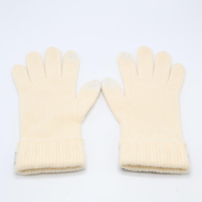 Fendi Logo Wool S Gloves — view 6