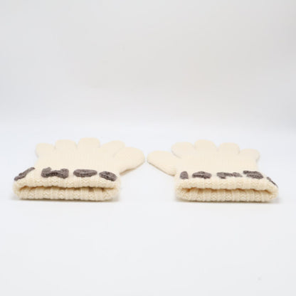 Fendi Logo Wool S Gloves — view 3