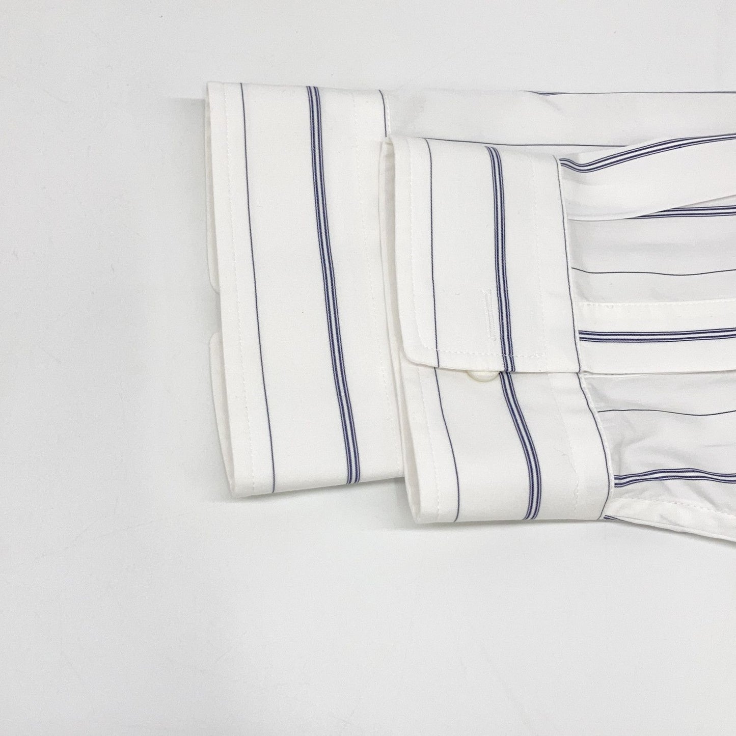 Balenciaga White Striped Button Down Long Sleeve Shirt 34 — view 5