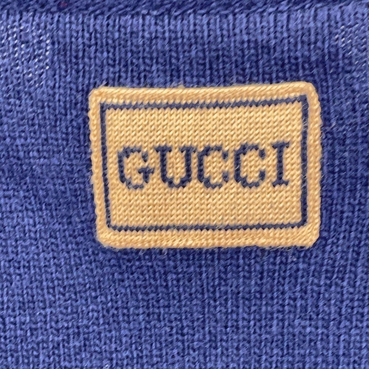 Gucci Navy Patch Knit Sweater — view 3