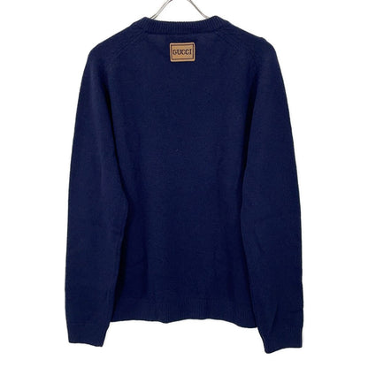 Gucci Navy Patch Knit Sweater — view 2