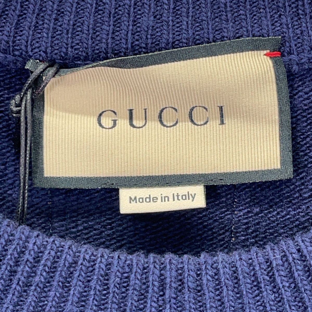 Gucci Navy Patch Knit Sweater — view 4