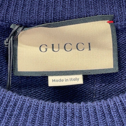 Gucci Navy Patch Knit Sweater — view 4