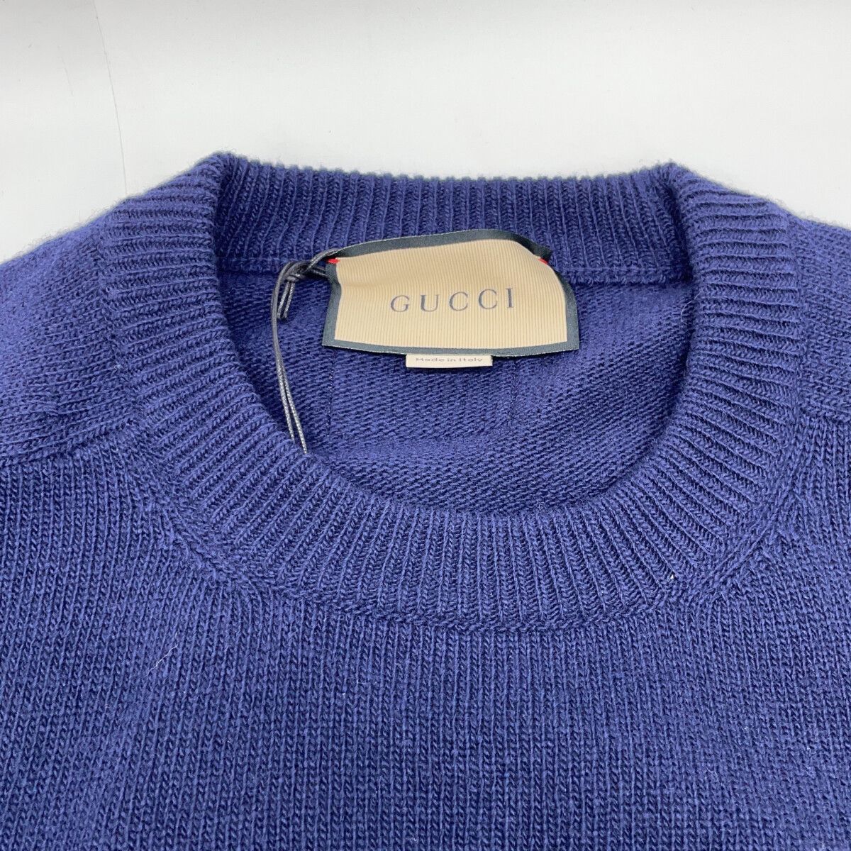Gucci Navy Patch Knit Sweater — view 7