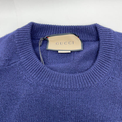 Gucci Navy Patch Knit Sweater — view 7