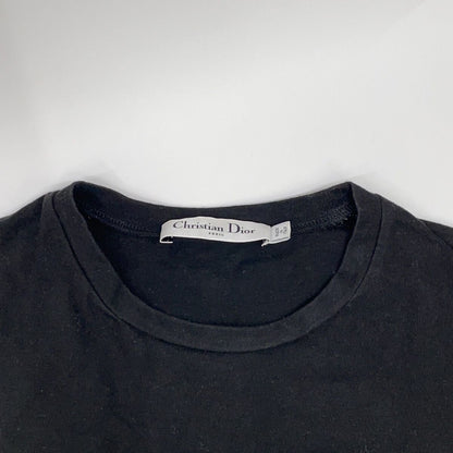Dior Logo Crew Neck Linen Blend Short Sleeve T-Shirt XS — view 6
