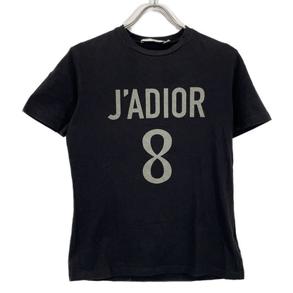 Dior Logo Crew Neck Linen Blend Short Sleeve T-Shirt XS