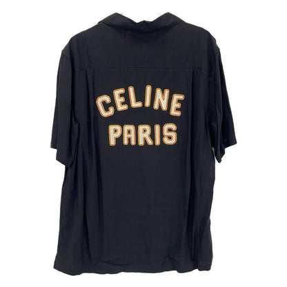 Celine Black Back Logo Short Sleeve Shirt 39 — view 2