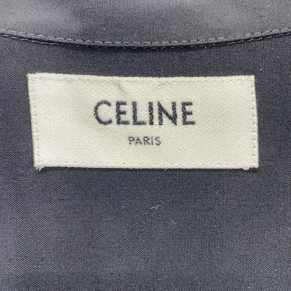 Celine Black Back Logo Short Sleeve Shirt 39 — view 4