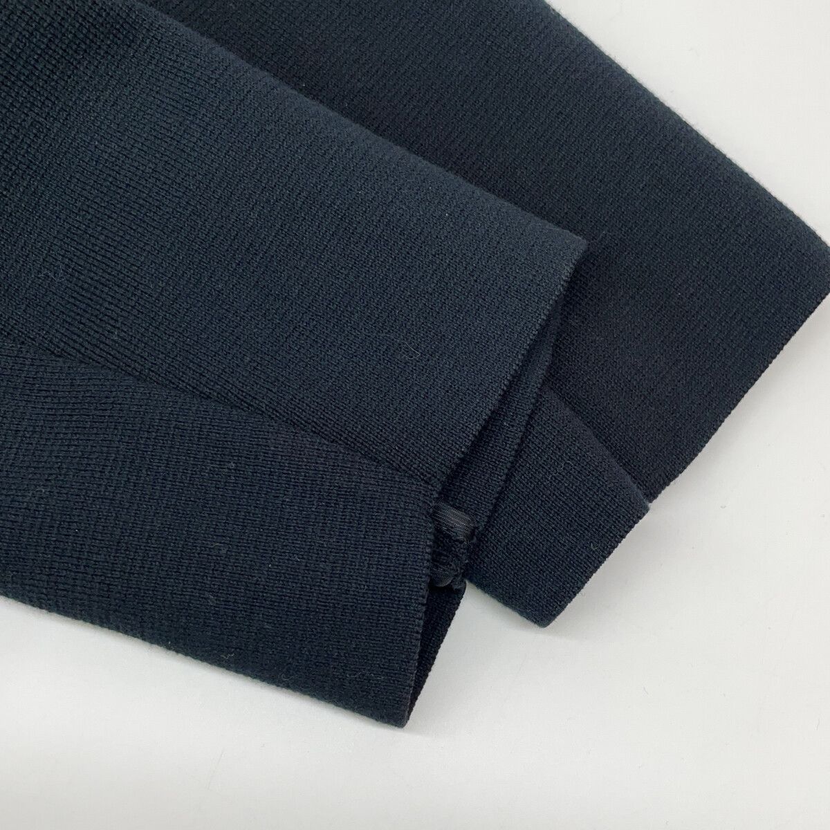 Louis Vuitton Black LV Logo Knit Tailored Jacket — view 9