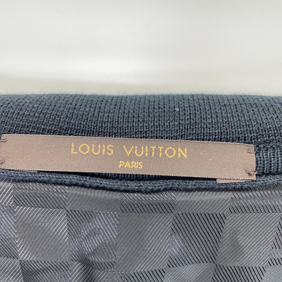 Louis Vuitton Black LV Logo Knit Tailored Jacket — view 3