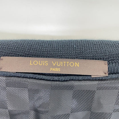 Louis Vuitton Black LV Logo Knit Tailored Jacket — view 3
