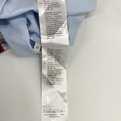 Gucci Light Blue Embroidery All Over Pattern Bowling Short Sleeve Shirt 52 — view 5