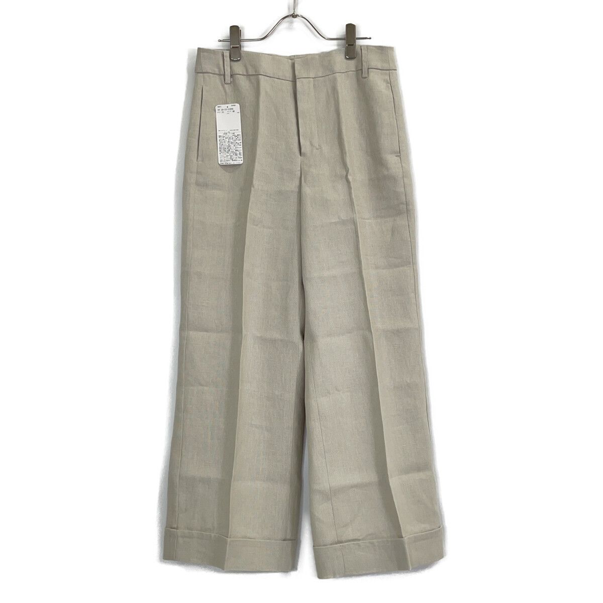 Max Mara S Maxmara Linen Pleated Wide Straight Pants 42