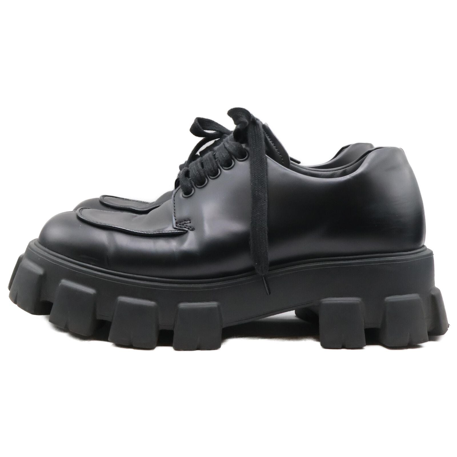 Prada Monolith Platform Derby Shoes — view 2