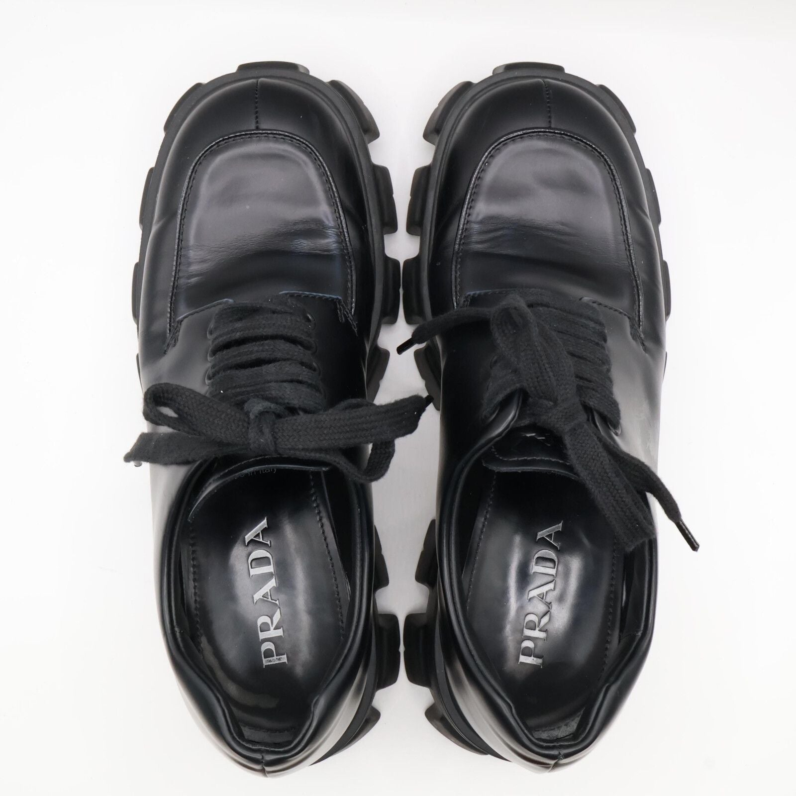 Prada Monolith Platform Derby Shoes — view 6