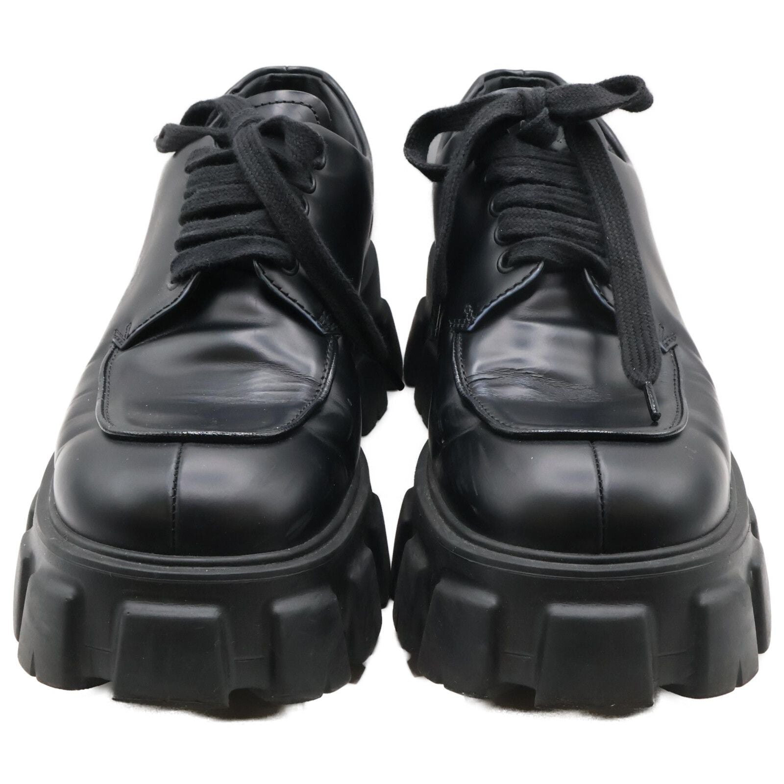 Prada Monolith Platform Derby Shoes — view 3