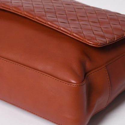 Bottega Veneta Intrecciato Messenger Bag Leather Brown — view 6