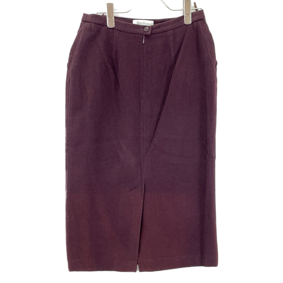 Max Mara Angora Wine Red White Tag Set 42 — view 2