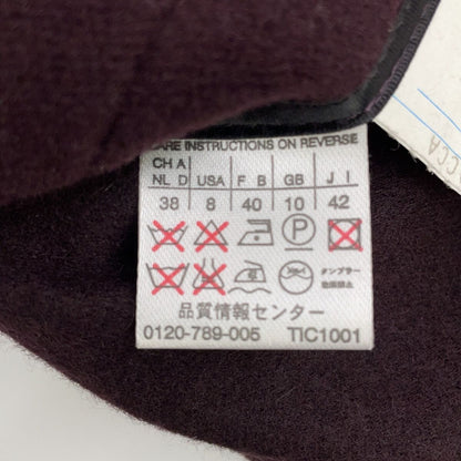 Max Mara Angora Wine Red White Tag Set 42 — view 5