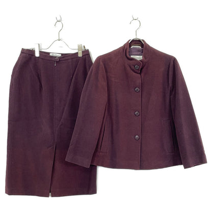 Max Mara Angora Wine Red White Tag Set 42