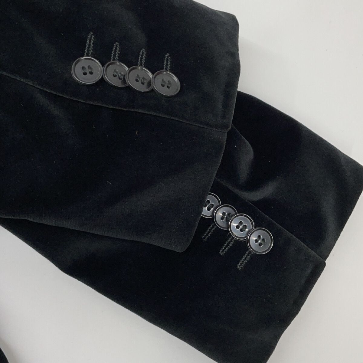 Dolce & Gabbana Black Velour Terre Jacket — view 8