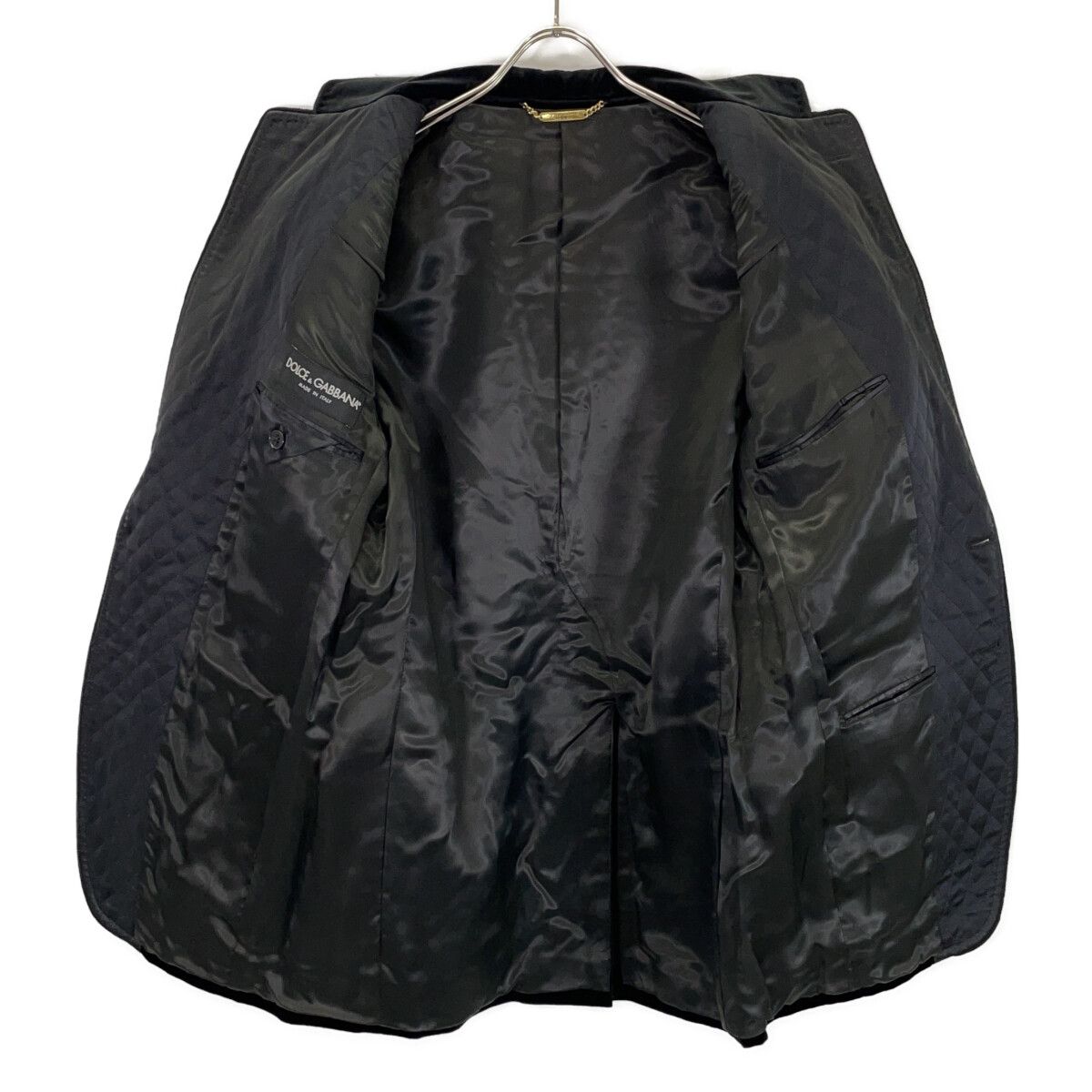 Dolce & Gabbana Black Velour Terre Jacket — view 3