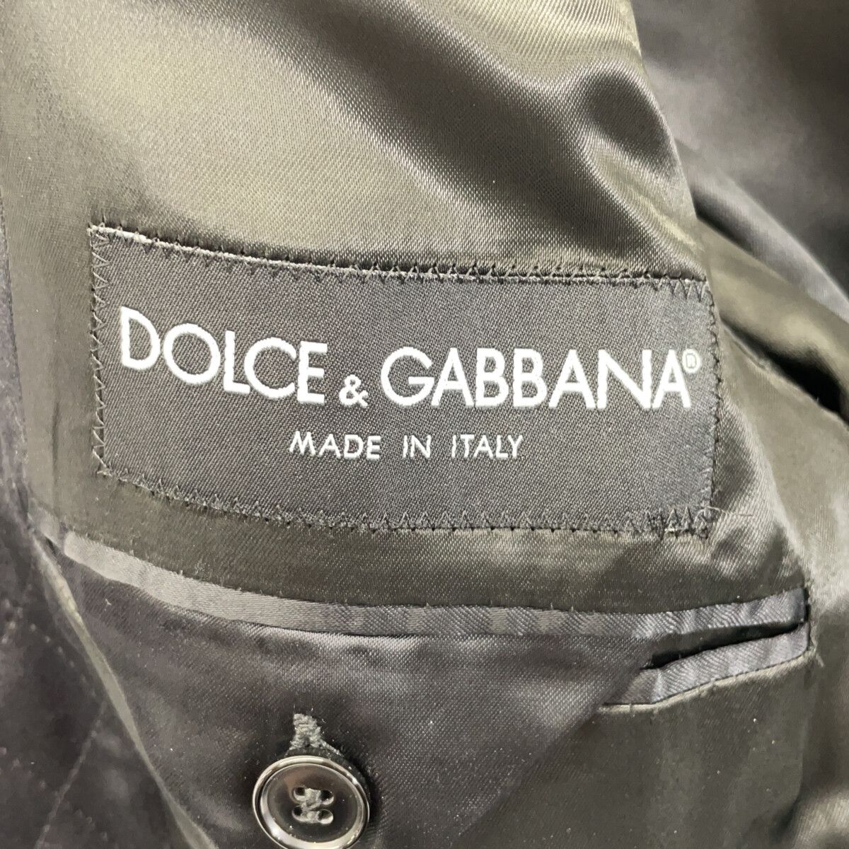 Dolce & Gabbana Black Velour Terre Jacket — view 5