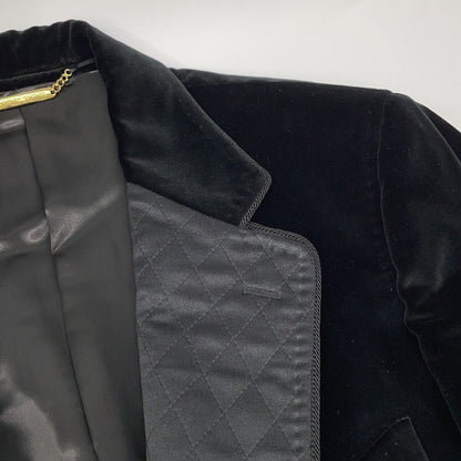 Dolce & Gabbana Black Velour Terre Jacket — view 7