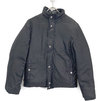 Gucci Black GG Pattern Reversible Down Jacket 46