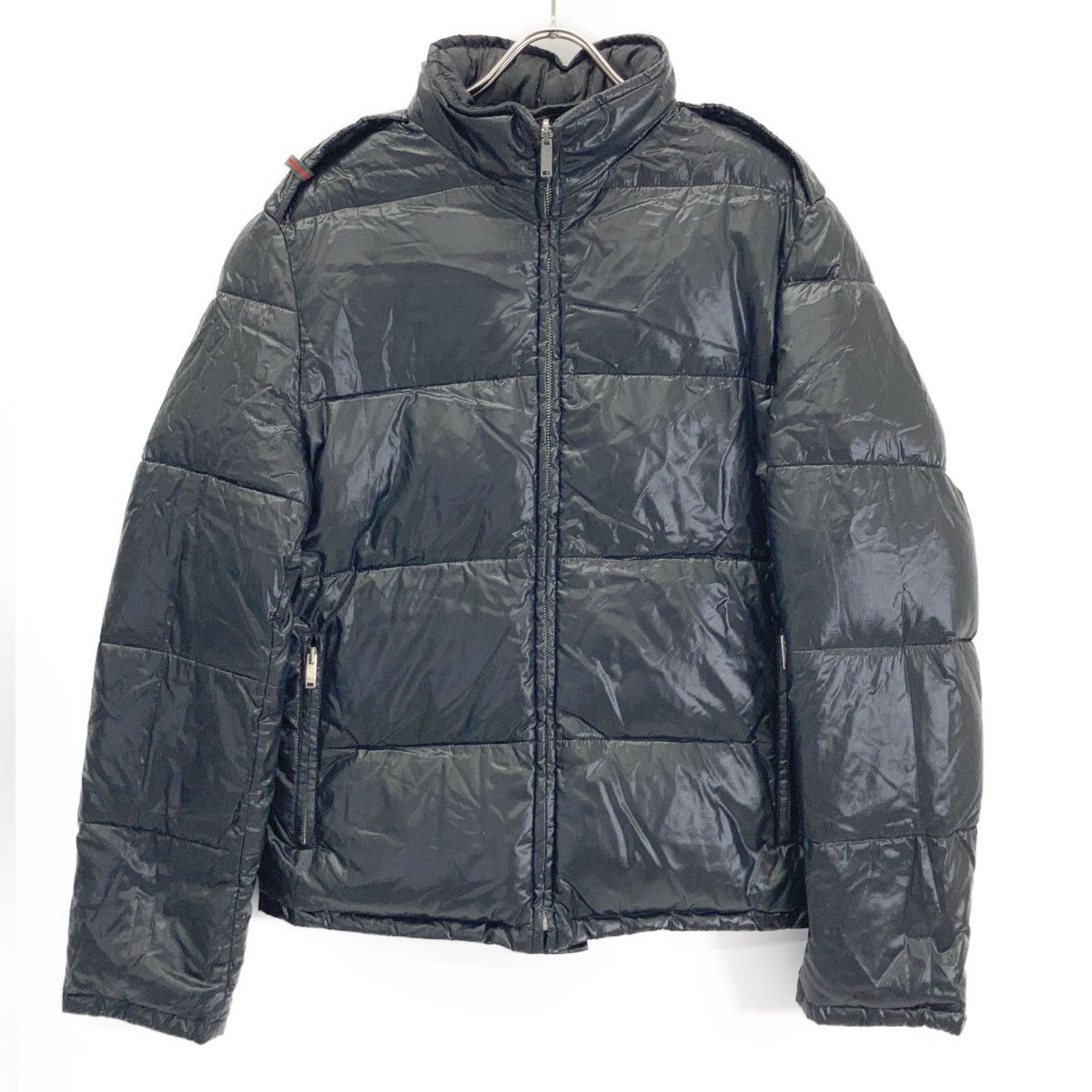Gucci Black GG Pattern Reversible Down Jacket 46 — view 3