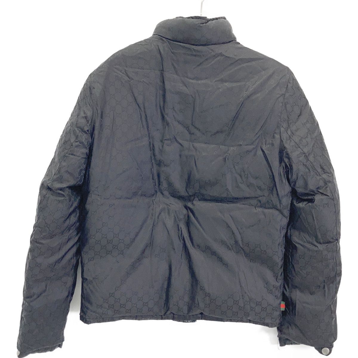 Gucci Black GG Pattern Reversible Down Jacket 46 — view 2