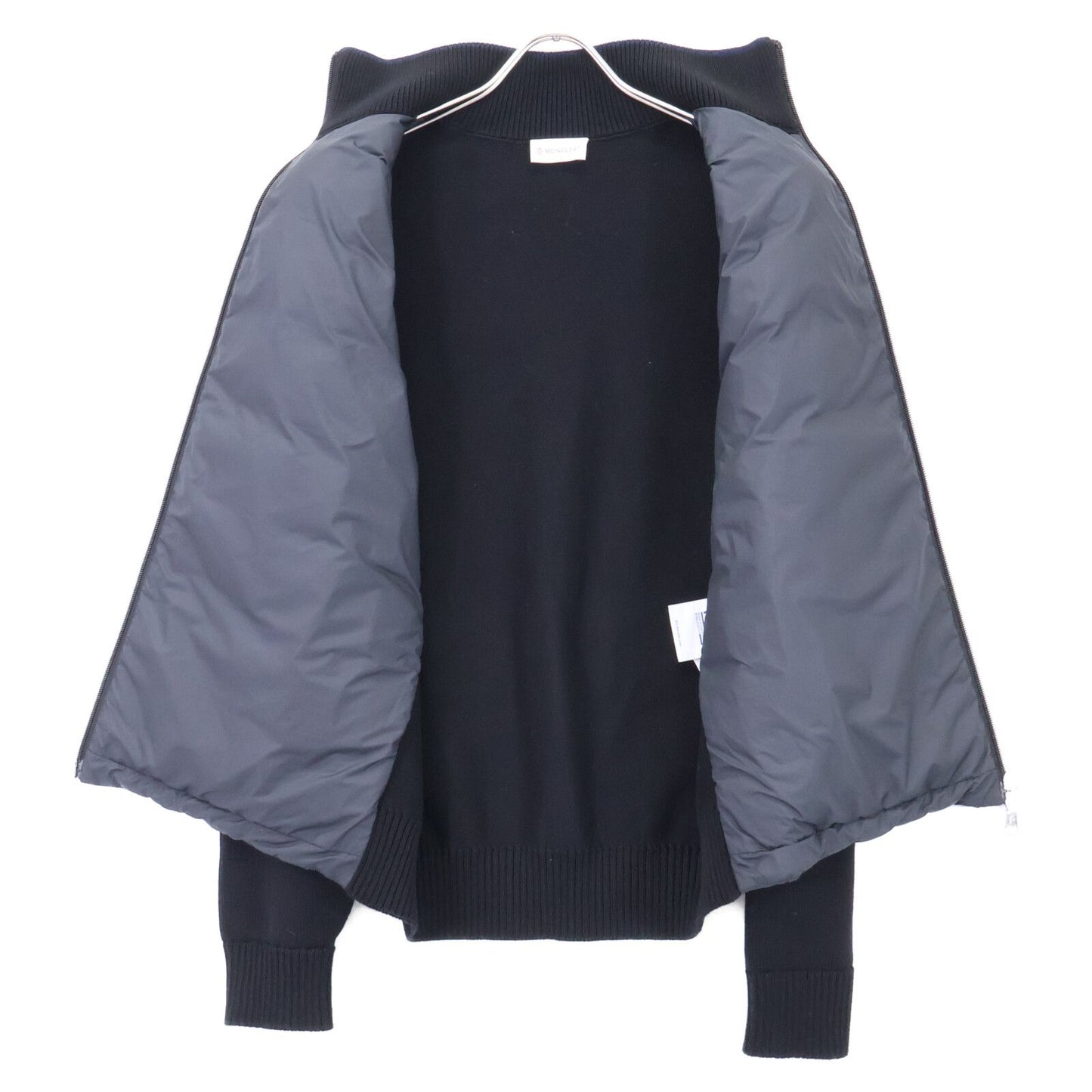 Moncler Tricot Cardigan Knit Down Contrast Zip Up Jacket — view 4