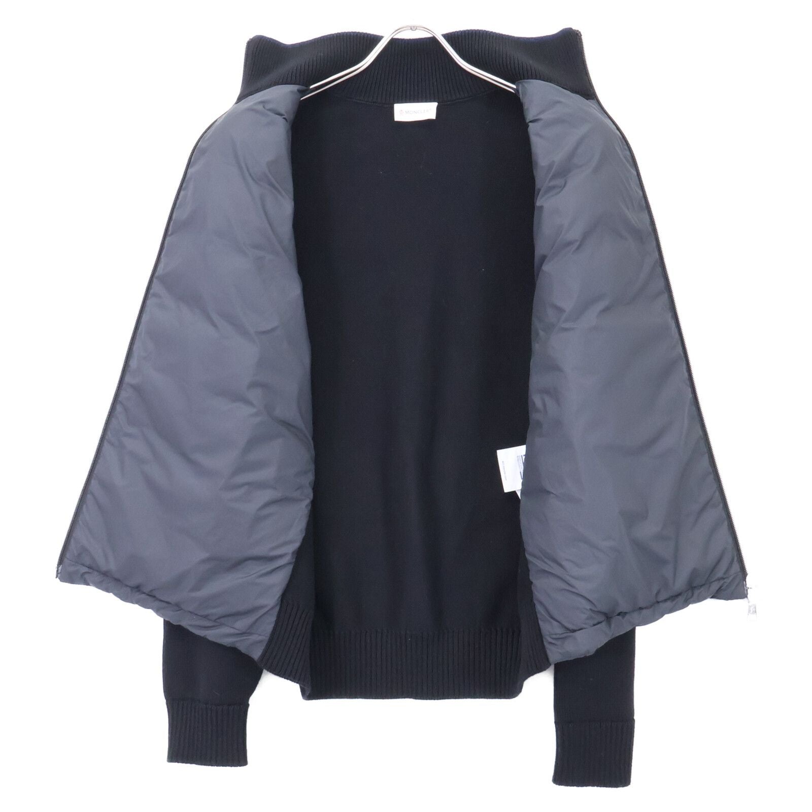 Moncler Tricot Cardigan Knit Down Contrast Zip Up Jacket — view 4