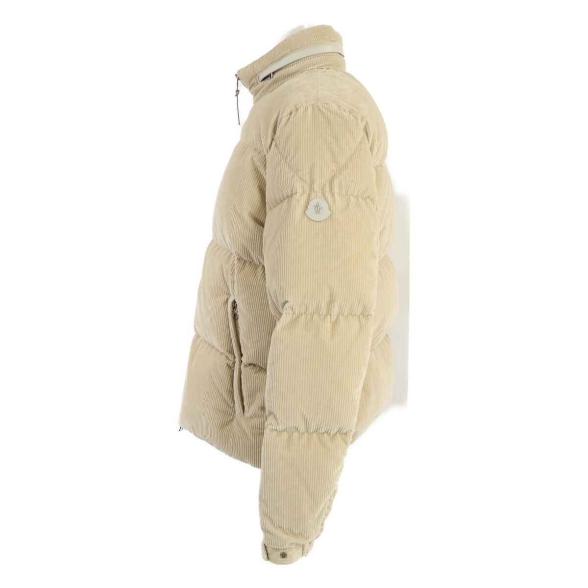 Moncler Besbre Beige Corduroy Patted Down Jacket — view 2