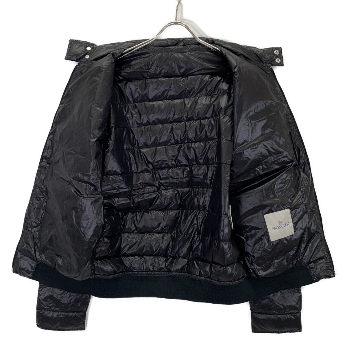 Moncler Black Delon Light Down Jacket — view 3
