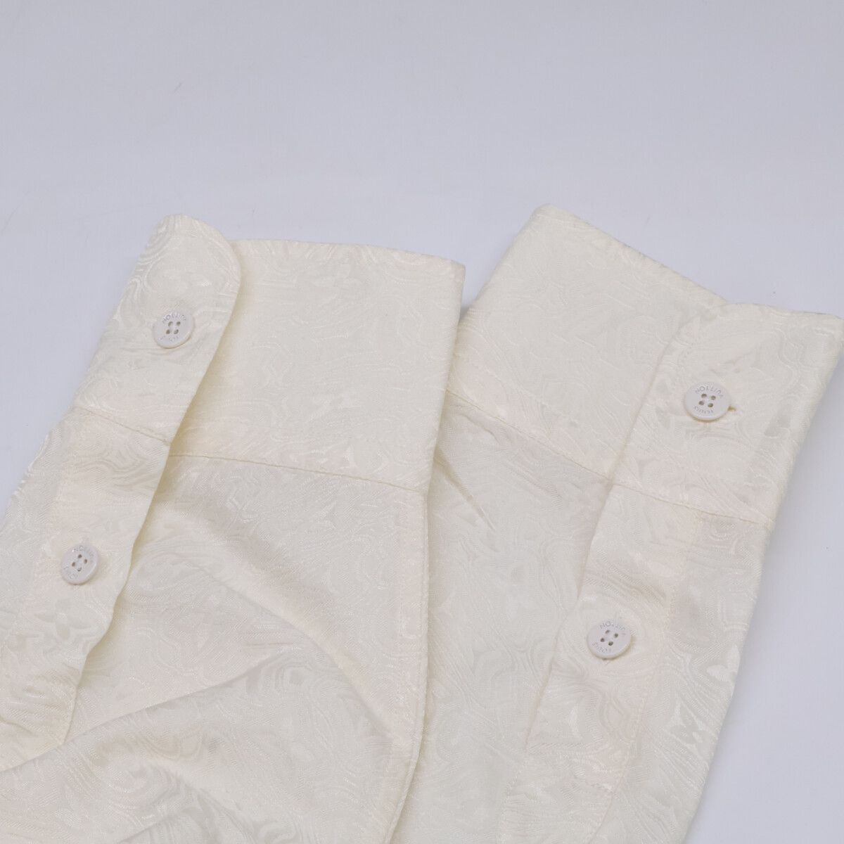 Louis Vuitton Tcn Silk Cotton Jacquard Monogram Long Sleeve Shirt 37 — view 6