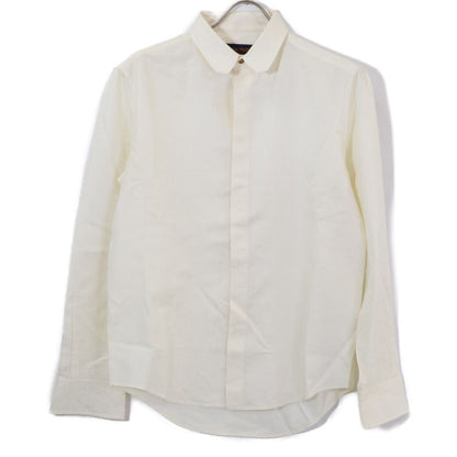 Louis Vuitton Tcn Silk Cotton Jacquard Monogram Long Sleeve Shirt 37
