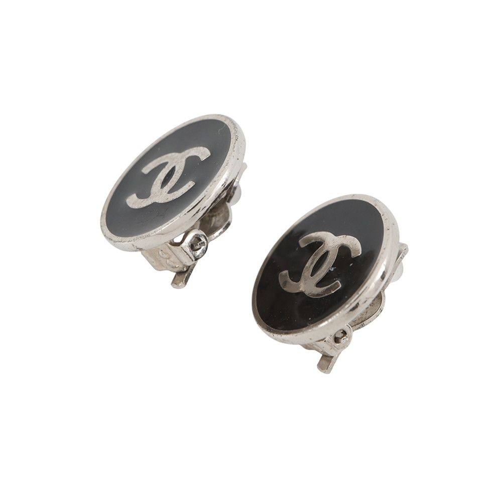 Chanel Earrings CC Logo Metal — view 2