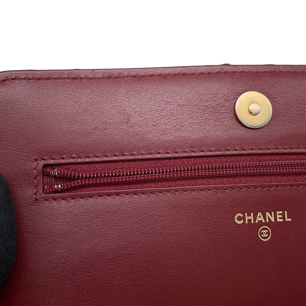Chanel Chain Wallet Tweed Acorn Charm — view 9