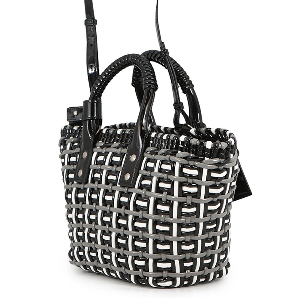 Balenciaga Bistro Basket XS Patent 2-Way Shoulder Bag Black — view 2