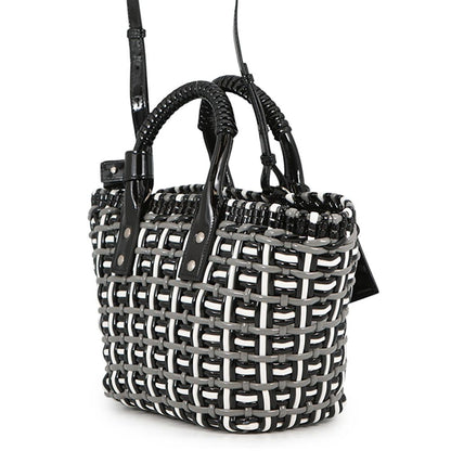 Balenciaga Bistro Basket XS Patent 2-Way Shoulder Bag Black — view 2