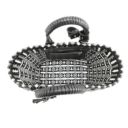 Balenciaga Bistro Basket XS Patent 2-Way Shoulder Bag Black — view 6