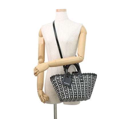 Balenciaga Bistro Basket XS Patent 2-Way Shoulder Bag Black — view 5