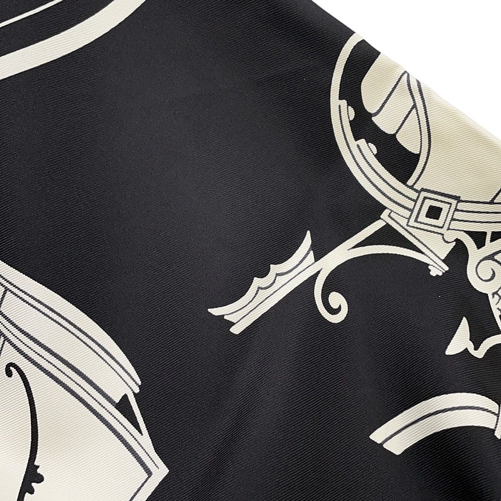 Hermes Scarf Carre 80 Ex Libris Fringe Silk — view 4