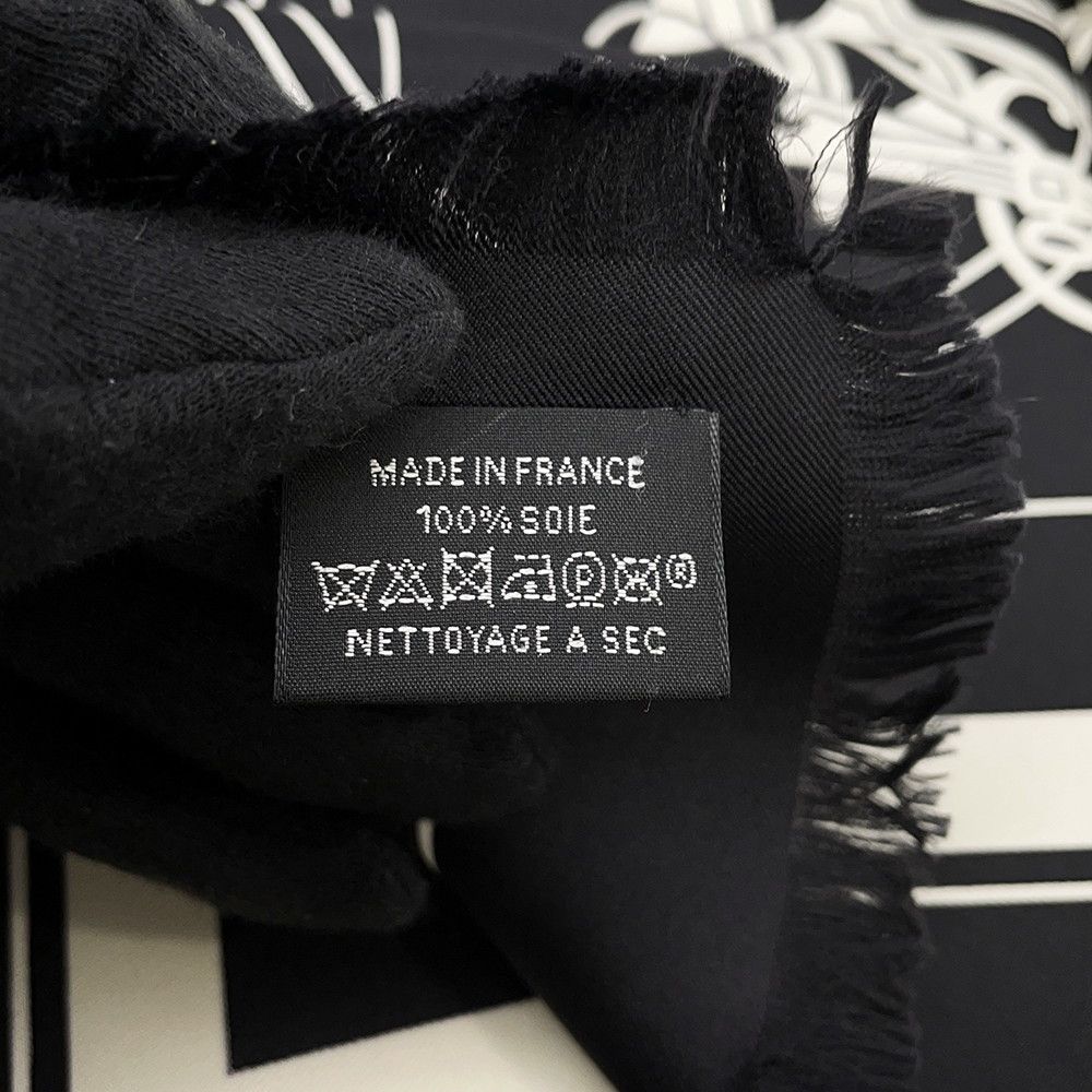 Hermes Scarf Carre 80 Ex Libris Fringe Silk — view 7