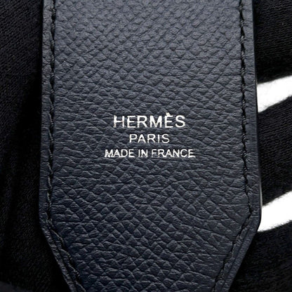Hermes Shoulder Strap Bandouliere Tresage de Cuir Blue Orange Black Silver Epsom — view 8