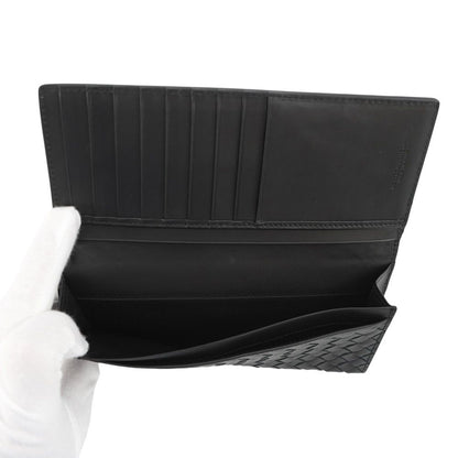 Bottega Veneta Wallet Intrecciato Leather Black — view 5