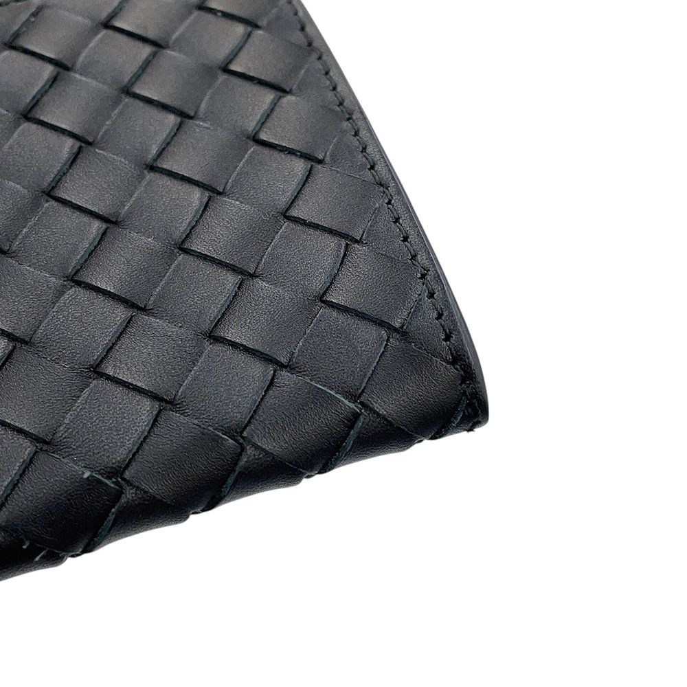 Bottega Veneta Wallet Intrecciato Leather Black — view 7